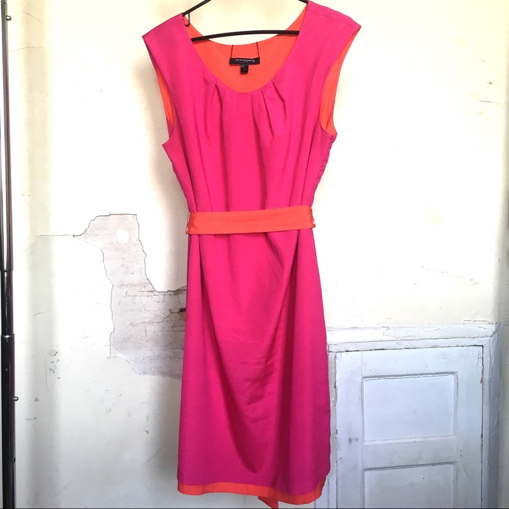 Reversible vintage ‘90s Sharagano dress 🧡💗